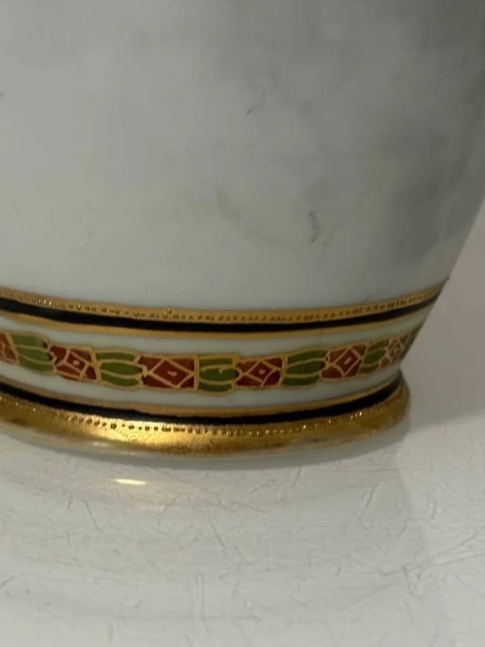 Vintage Nippon Floral Porcelain Vase Hand-Painted
